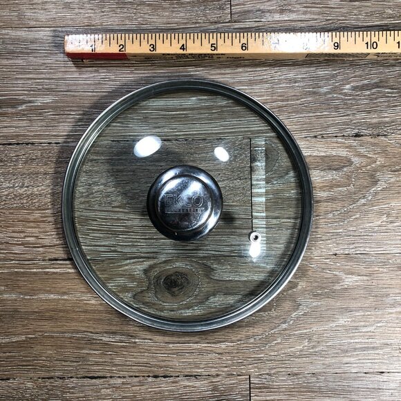 EKCO Copperelle Stainless Steel Glass 8.25" OD 7.625" ID Replacement Lid - Picture 4 of 5